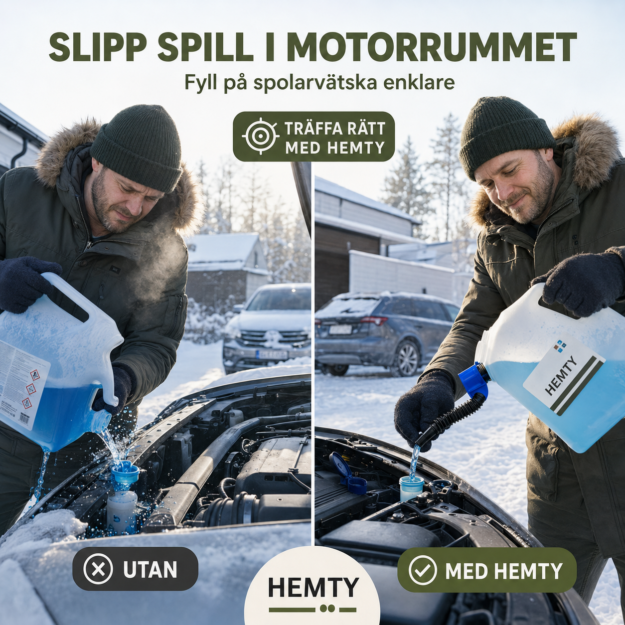 Hemty Pour Pal — Tvåpack klipp-på trattar