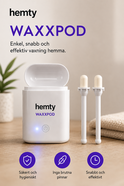 WaxxPod™ Näs- & Öronhårborttagare – USB-drivet Vaxkit med 24 STIX